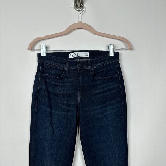 AYR The Skinny Jac's Jean Mid Rise Dark Rinse 25 #7943 - Picture 3 of 15